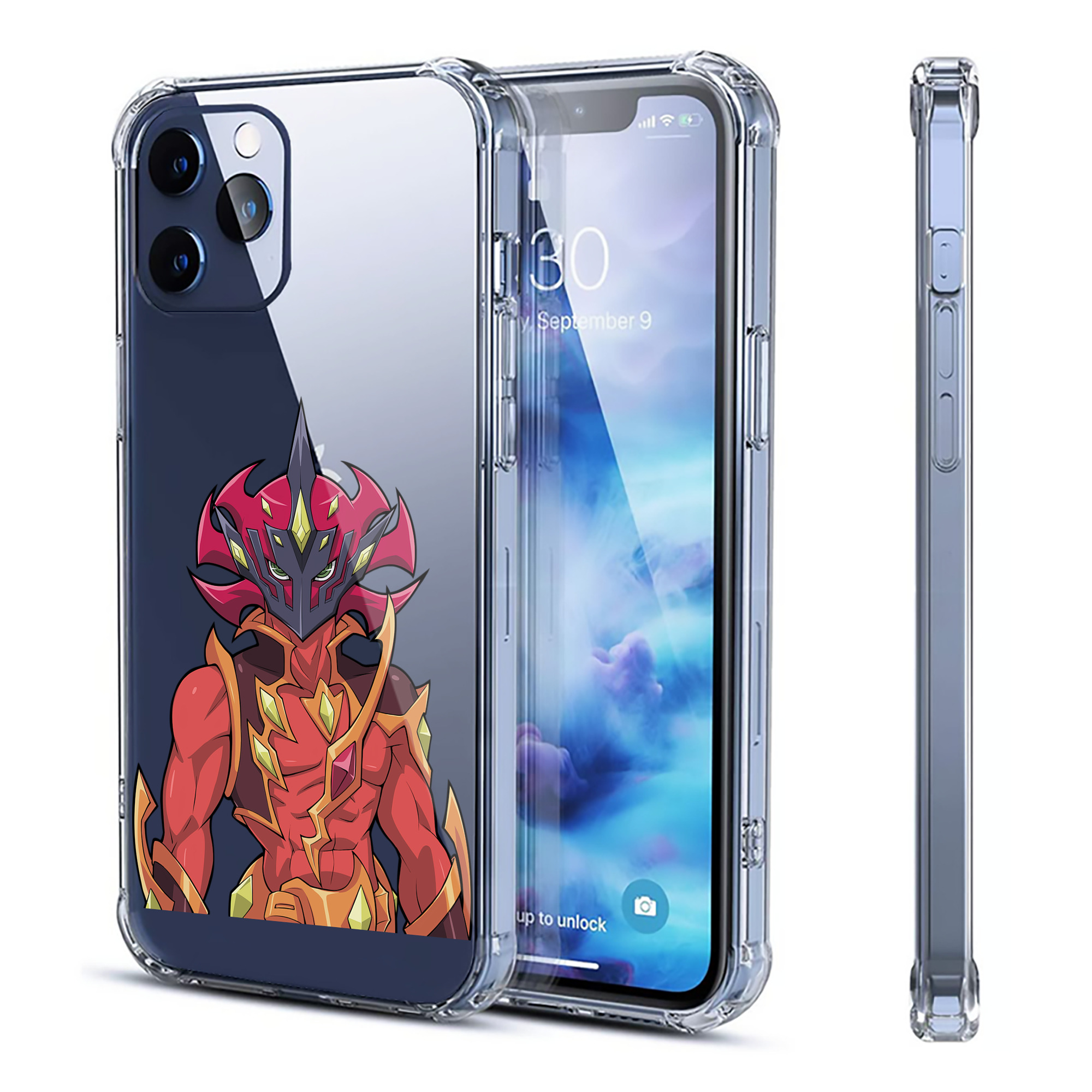 （画像用） 遊☆戯☆王 Yu-Gi-Oh! 【iPhone 12シリーズ対応】透明スマホケース（クリアソフトケース）